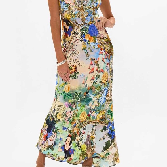 Camilla Blue and Orange Floral Dress NWT silk 100% - Picture 7 of 7